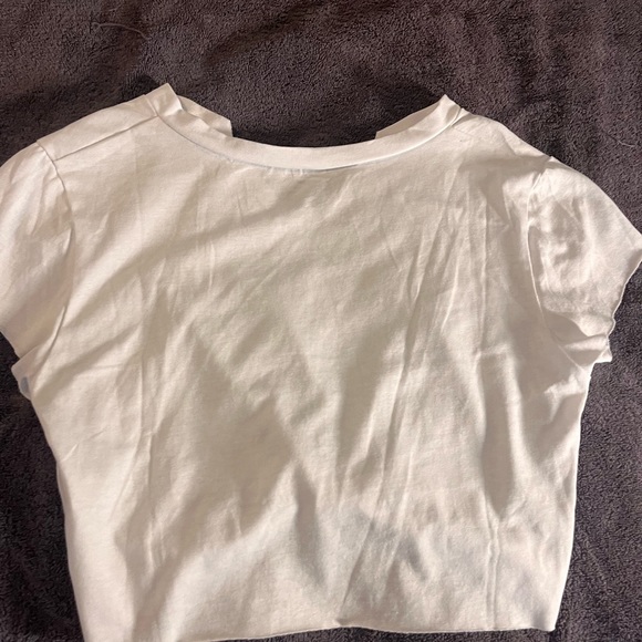 Worn once. SHEIN graphic tee cropped. & Drawstring shorts Size: Medium - Picture 2 of 3